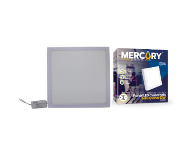 PANEL LED MERCURY CUADRADO/SOBREP (12W-24W)