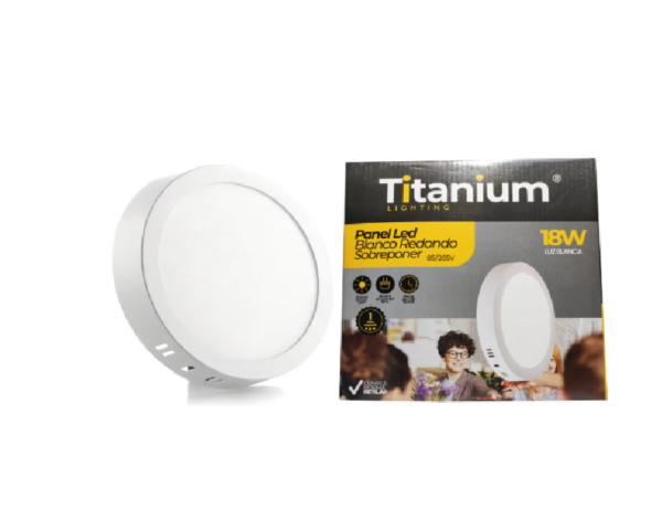 PANEL LED TITANIUM 18W RED/SOBREPONER INTEGRADO