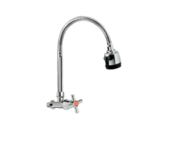 LLAVE CUELLO FLEXIBLE CRUSETA PARED