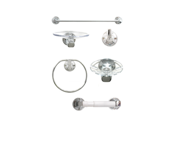 CONJUNTO ACCESORIOS BAÑO X 6PC RIOPLAST