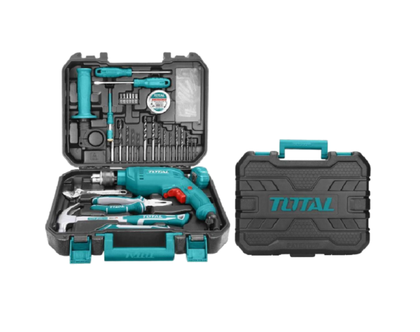 TALADRO PERCUTOR TOTAL 1/2 550W X 111PC