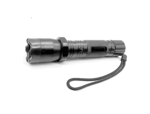 LINTERNA METALICA DE CHORRO CON TASER RD