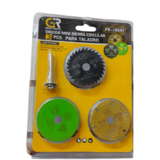 DISCO X 3 MOTOTOOL Y TALADRO-CONCR-PVC-MARMOL-CERA)