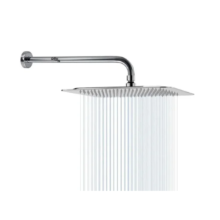 DUCHA METALICA CUADRADA 4" + EXTENSION GLOBY