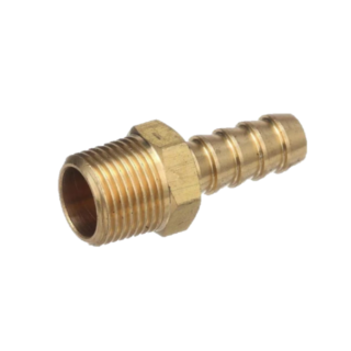 RACOR GAS MACHO BRONCE (1/2X3/8-3/8X3/8)